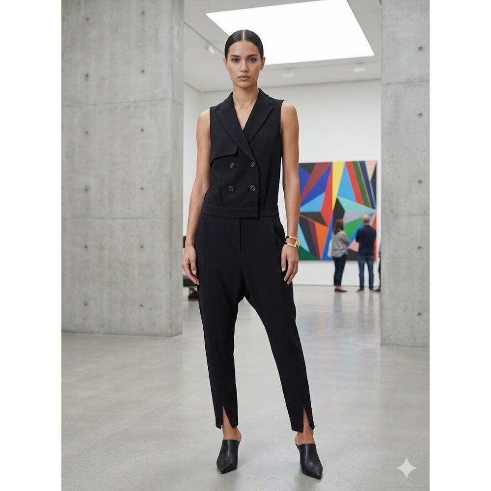 Camilla and Marc Jiro Jumpsuit in Jet Black - Size US 6 / AU 10